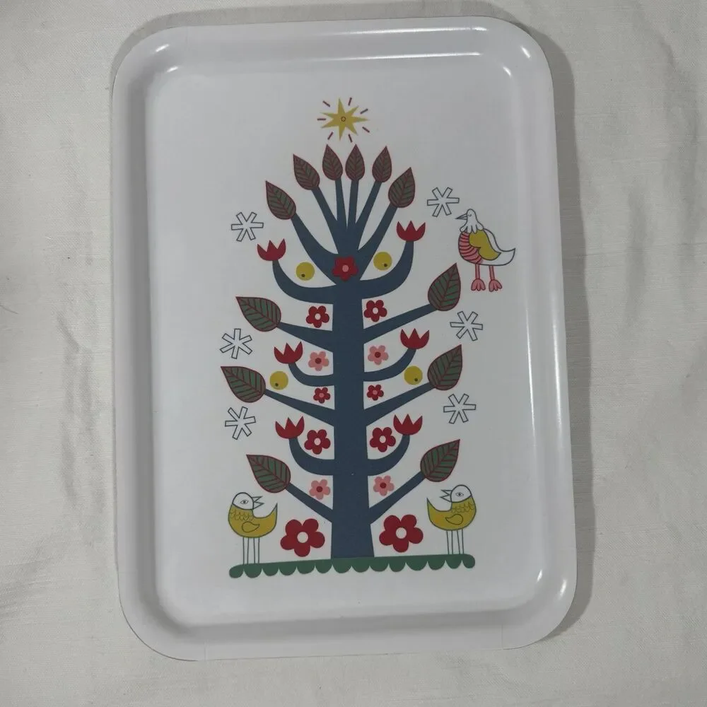 Ikea VINTERFINT Decorative Tray, Christmas-themed, 11x7